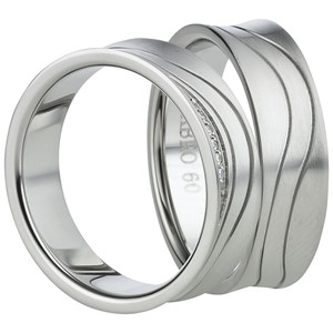 Bild von Partnerringe Edelstahl 6mm 