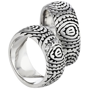 Bild von Partnerringe Edelstahl 9mm 