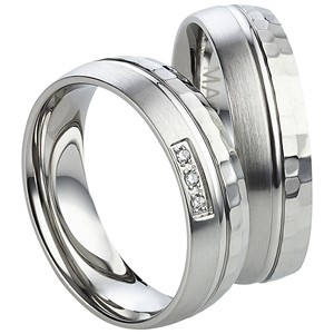 Bild von Partnerringe Edelstahl 6mm 