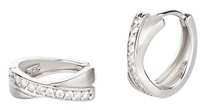 Bild von 925/- Creolen rhodiniert 