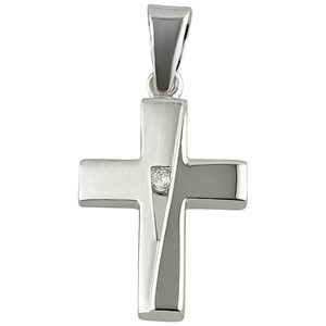 Bild von 925-/ Anhänger rhod. Kreuz 