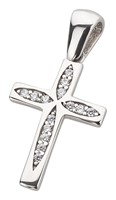 Bild von 925-/ Anhänger rhod. Kreuz 