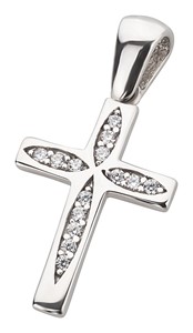 Bild von 925-/ Anhänger rhod. Kreuz 