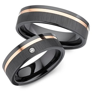 Bild von Partnerringe Titan-Keramik / 6mm