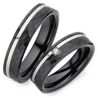 Bild von Ring Titan-Keramik ohne Stein Gr. 54-70