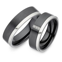 Bild von Partnerringe Titan-Keramik / 6mm