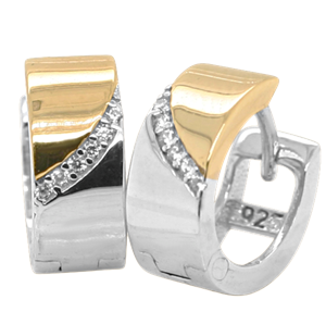 Bild von 925/- Creolen rhodiniert