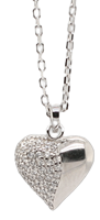 Bild von 925/- Collier 45cm Herz
