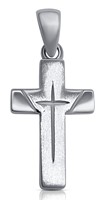 Bild von 925-/ Anhänger rhod. Kreuz