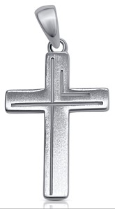 Bild von 925-/ Anhänger rhod. Kreuz  