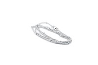 Bild von 925/- Armband / Kette filigran mit Kugel 19cm, 42cm oder 45cm  