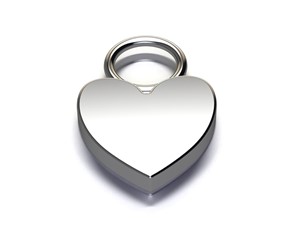 Bild von Copy of Titan Charm (1 Paar) Herz Titan oder Titan PVD Gold 