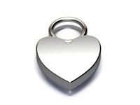 Bild von Titan Charm (1 Paar) Herz Titan oder Titan PVD Gold