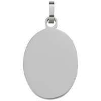 Bild von Gravurplatte Oval Edelstahl 1,4mm stark 16x21mm oder 20x25mm