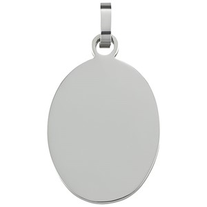 Bild von Gravurplatte Oval Edelstahl 1,4mm stark 16x21mm oder 20x25mm 