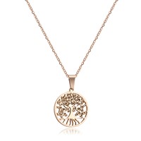 Bild von Edelstahl Collier 42cm+3cm Lebensbaum 