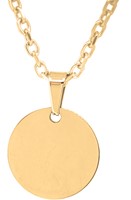 Bild von Edelstahl Collier 43+7cm mit Anhänger 15mm Durchmesser