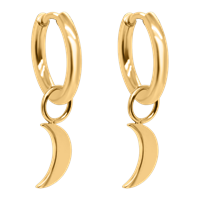 Bild von Creole Titan mit Charm Mond Titan oder Titan PVD Gold 