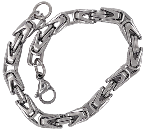 Bild von Königskette / Armband 6mm Edelstahl 21-60cm 