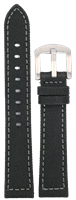 Bild von Segeltau mit wasserfestem Unterleder gepolstert und genäht 18-24mm schwarz