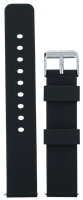 Bild von Silikon Band schwarz mit Federsteg, 12-22mm
