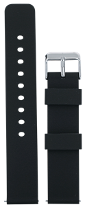Bild von Silikon Band schwarz mit Federsteg, 12-22mm